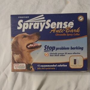 Premier SpraySense Blue and Gold Anti-Bark Collar